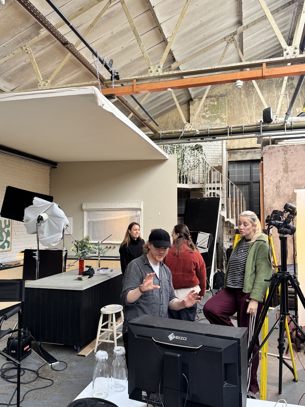 Crew on set, Frive lifestyle shoot