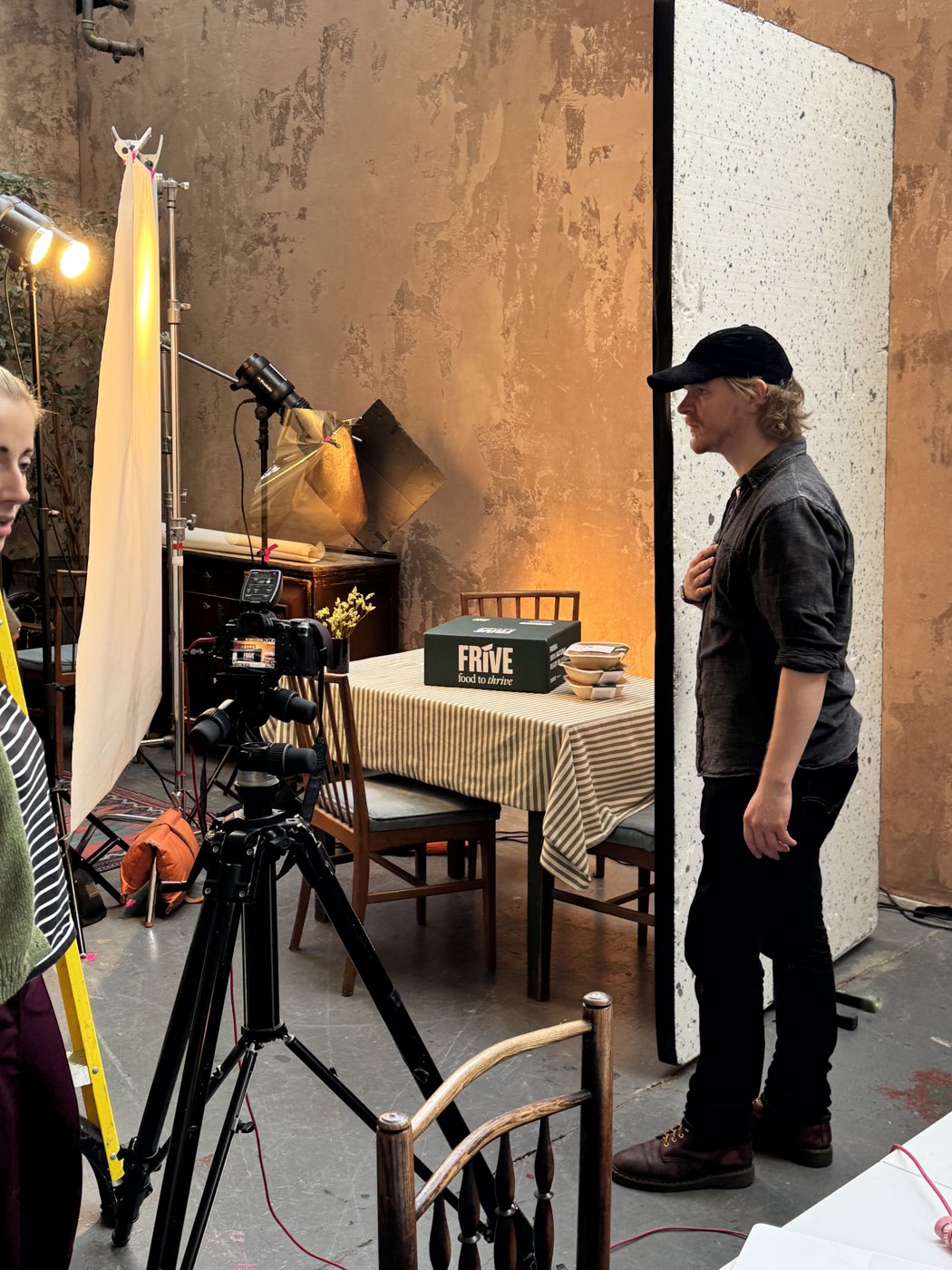 Behind the scenes on the Frive lifestyle shoot